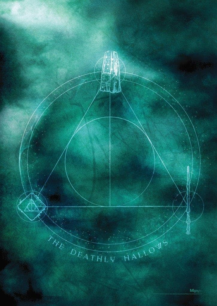 MIGHTYPRINT Harry Potter Deathly Hallows 17 x 24 Wall Art