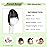 NAYOO Bangs Hair Clip - Brown Black Fake Bangs 100% Real Human Hair Extensions French Bangs for Women Fringe with Temples Hairpieces Curved Bangs for Daily Wear (Brown Black, French Bangs)