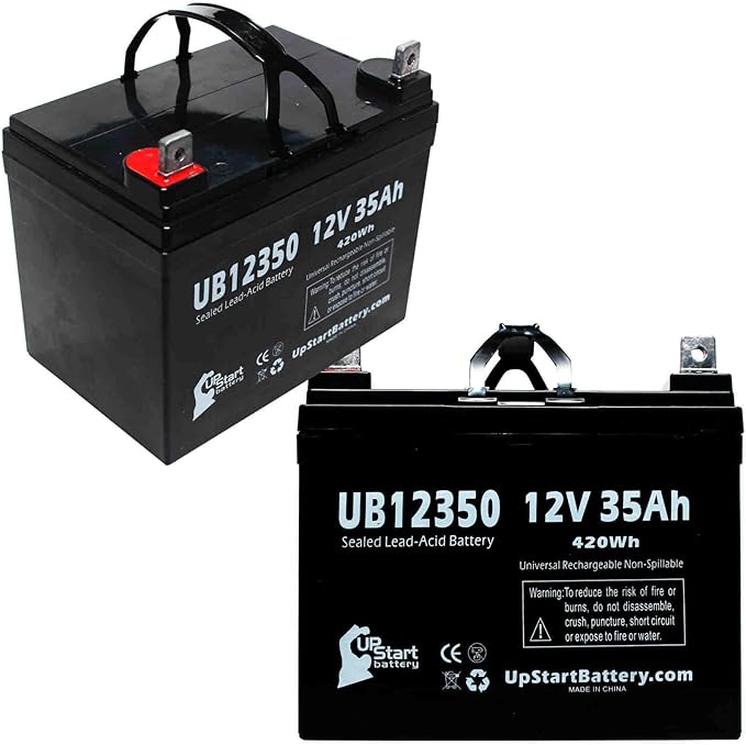 2X Pack Pride Legend Scooter Battery Replacement for UB12350