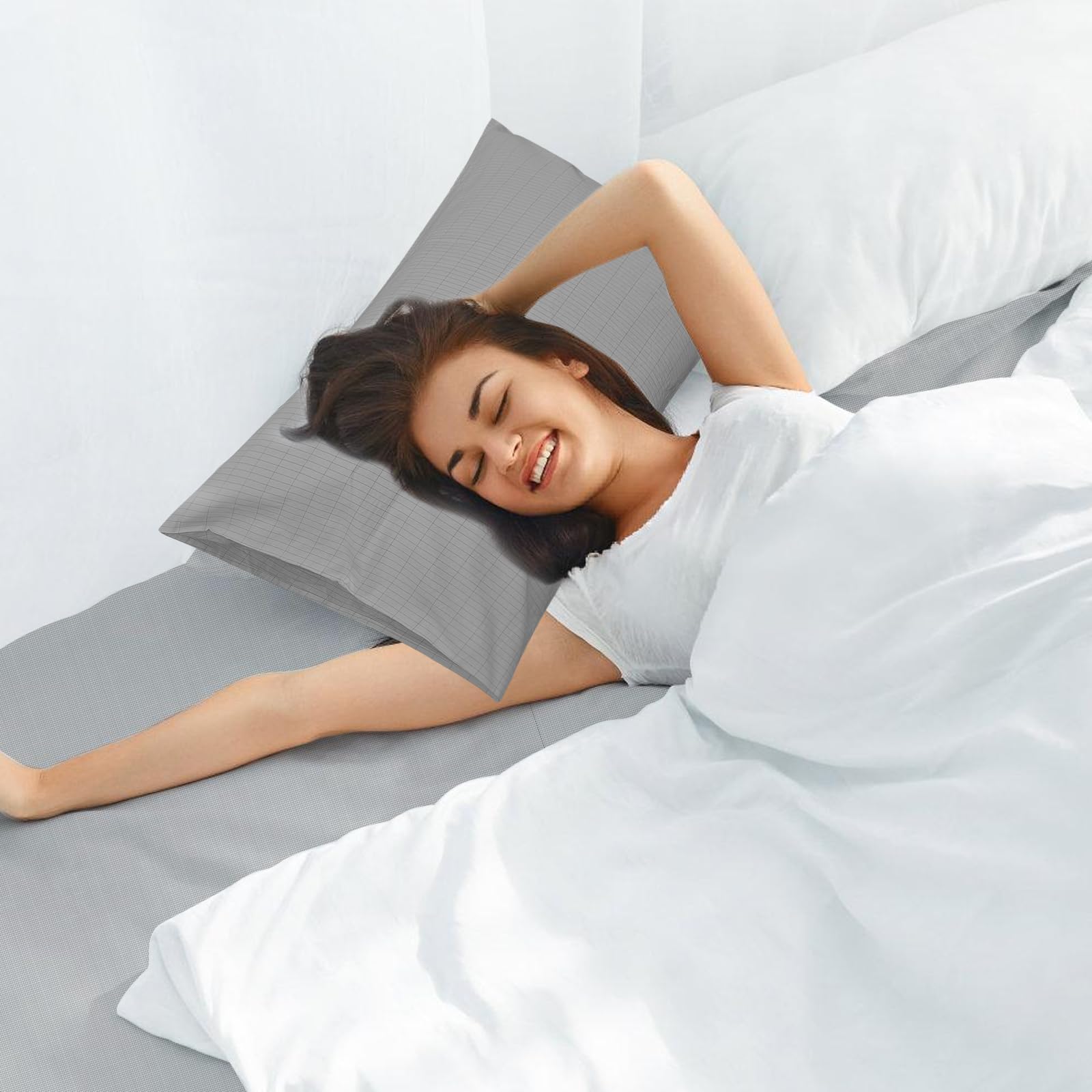 Tapis De Mise À La Terre, Feuille De Mise À La Terre, Draps De Lit Conducteurs, Tapis Earthing Tapis Conducteur De Sommeil Drap De Terre Conducteur pour Un Meilleur Sommeil(68 * 132cm)