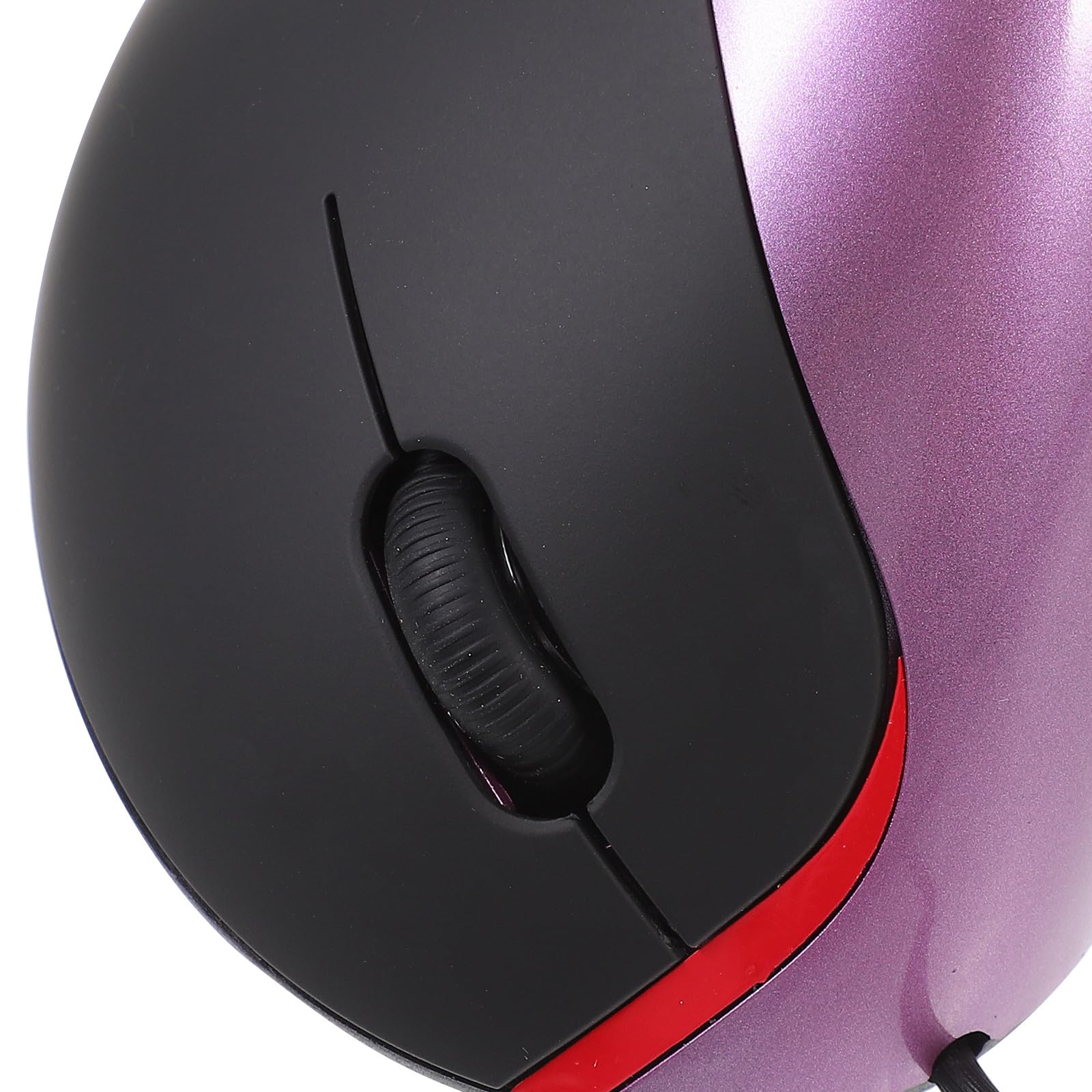 STOBAZA Mouse Ergonomico Verticale Filo Usb, 5 Tasti Regolabili, Design Leggero in Abs per Ufficio e Computer, Mouse Cablato Supporto per Polso Viola