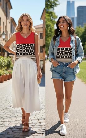 Womens Tank Tops Sleeveless Yoga Shirts Summer Tops Loose Fit Running Athletic Shirts