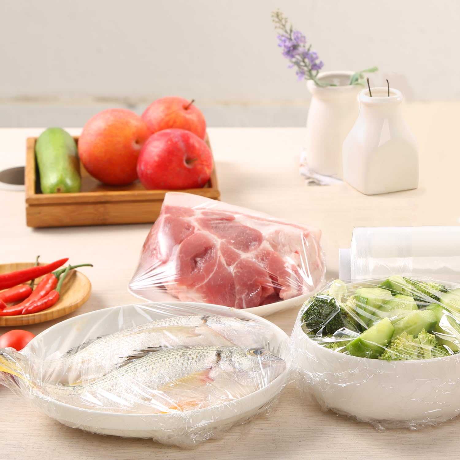 Film alimentaire en plastique transparent sans BPA 30 cm x 150 m