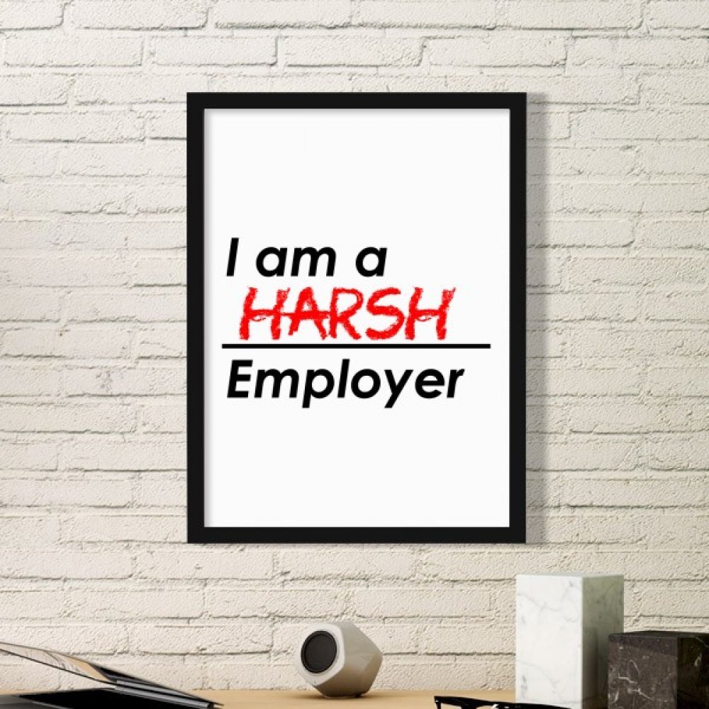 Pinturas de la pared con marco de fotos DIYthinker frase I Am A Harsh