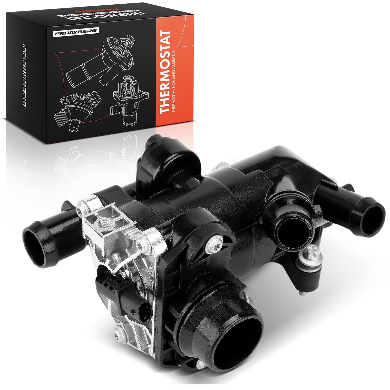 Frankberg Thermostat Kühlmittel 2-polig 2642001501 | Kompatibel mit GLC Coupe C253, GLC X253, E-Klasse Coupe C238, E-Klasse T-Model S213, E-Klasse W213