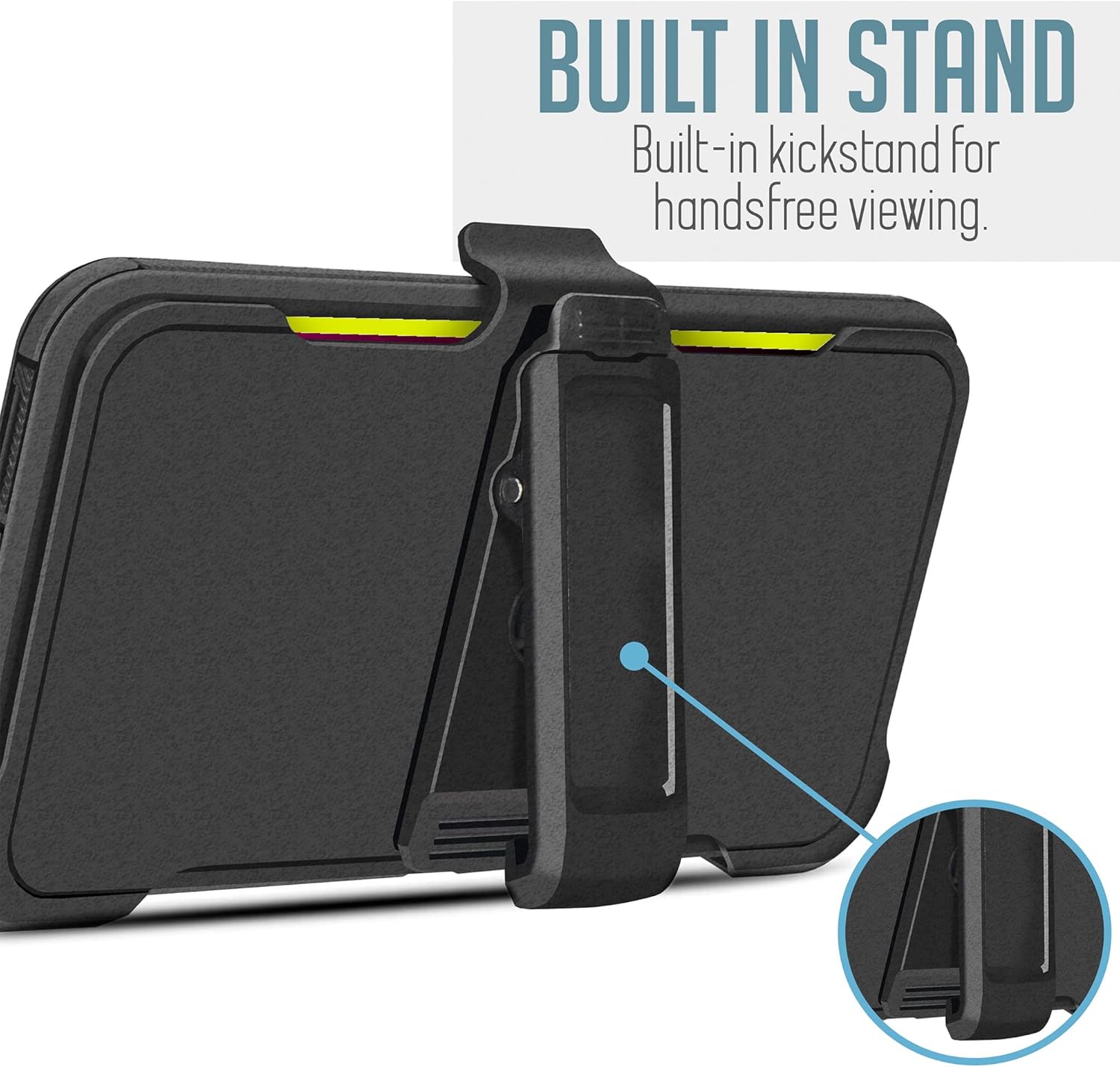 Customerfirst Compatible with Samsung Galaxy A14 5G Case, with Belt Clip Holster Heavy Duty Rugged Shockproof Full Body Protection Kickstand Phone case (Green Camo) - Image 9