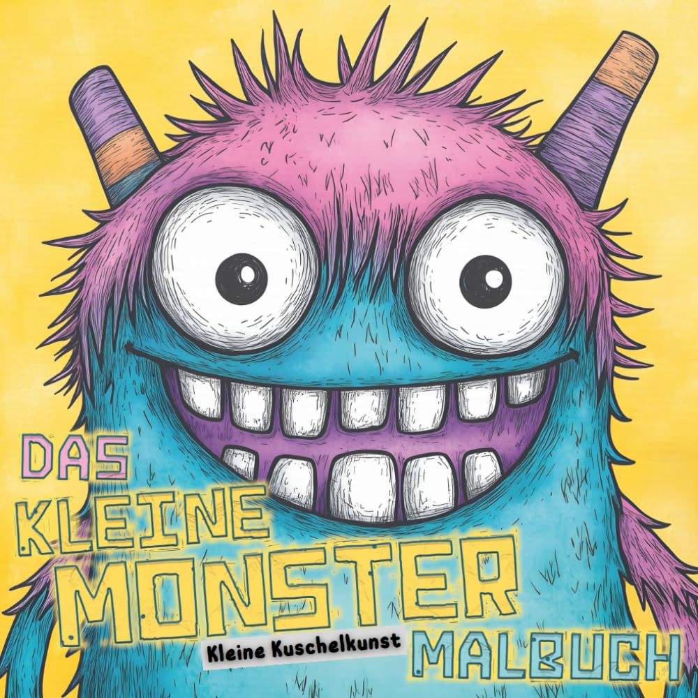 Das kleine Monster Malbuch: für Kinder von 4-10 Jahren, 50 kleine freundliche Monster zum Ausmalen