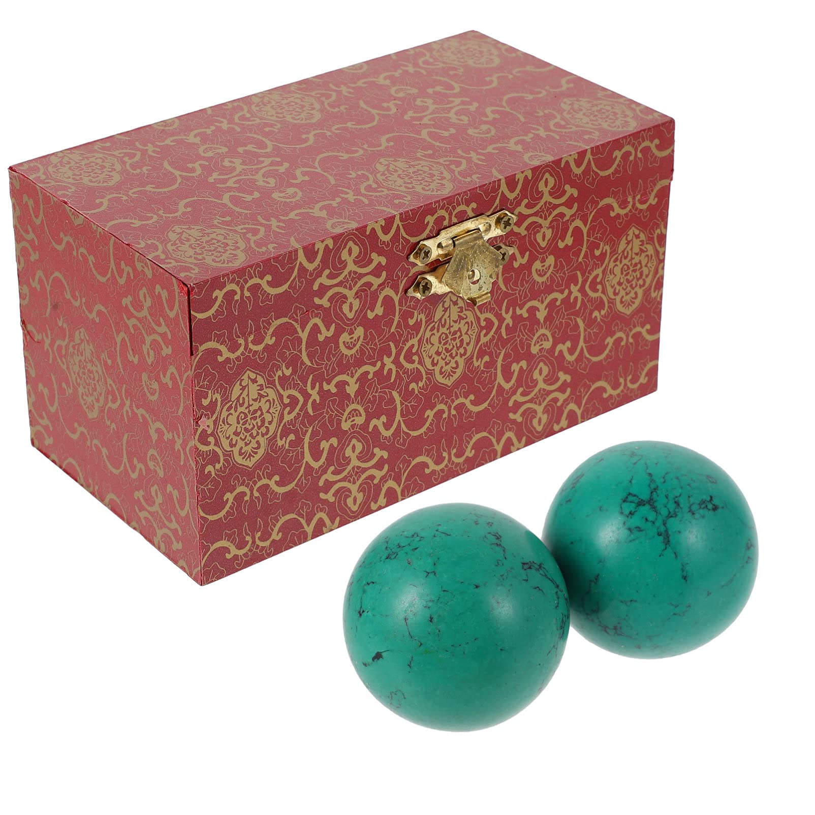 Healifty Baoding Balls - Bolas chinas para ejercicios de salud chinos (2-2,36 pulgadas, 360 gramos, 1,0 unidades), color verde