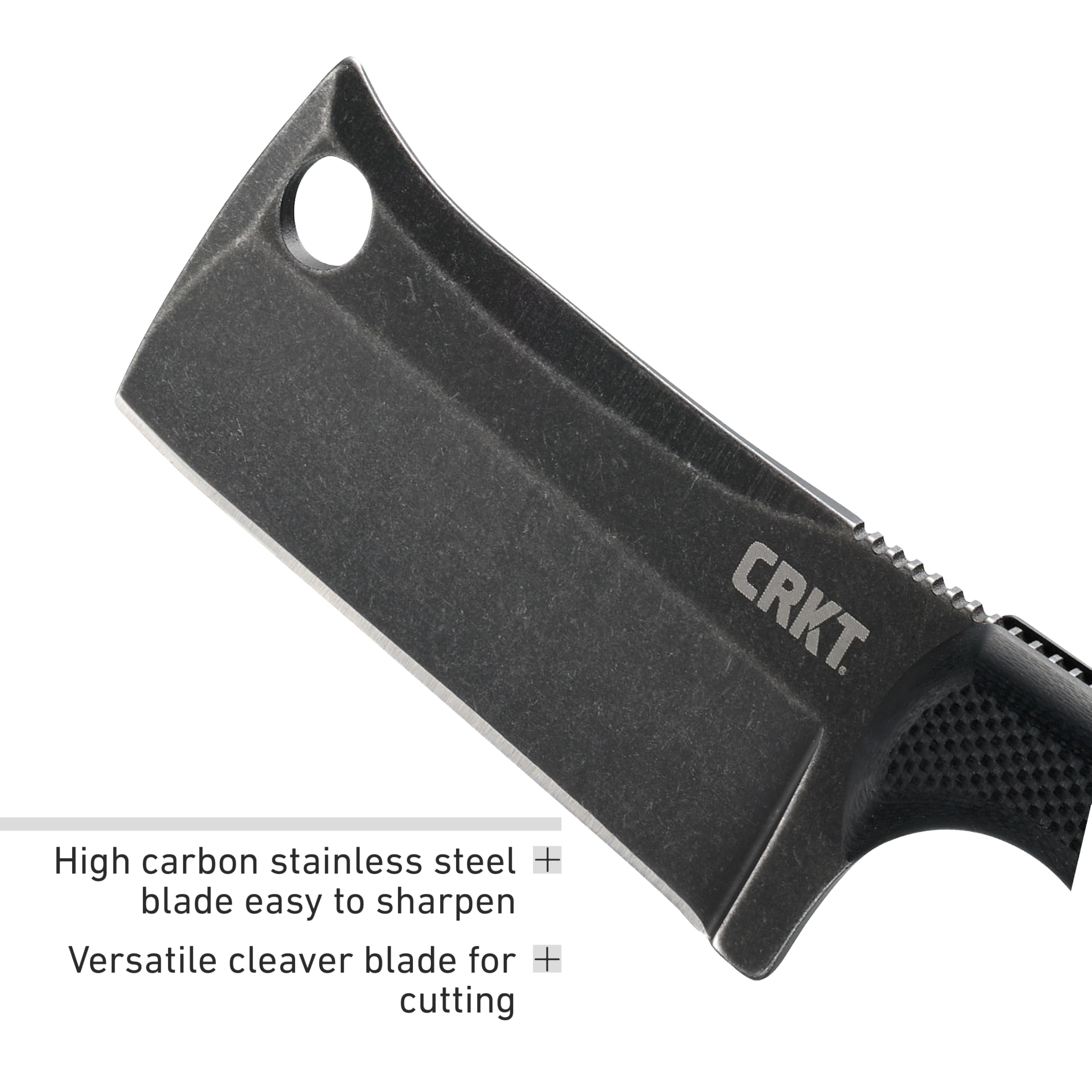 CRKT Hoja fija opaca minimalista de 2.13 pulgadas