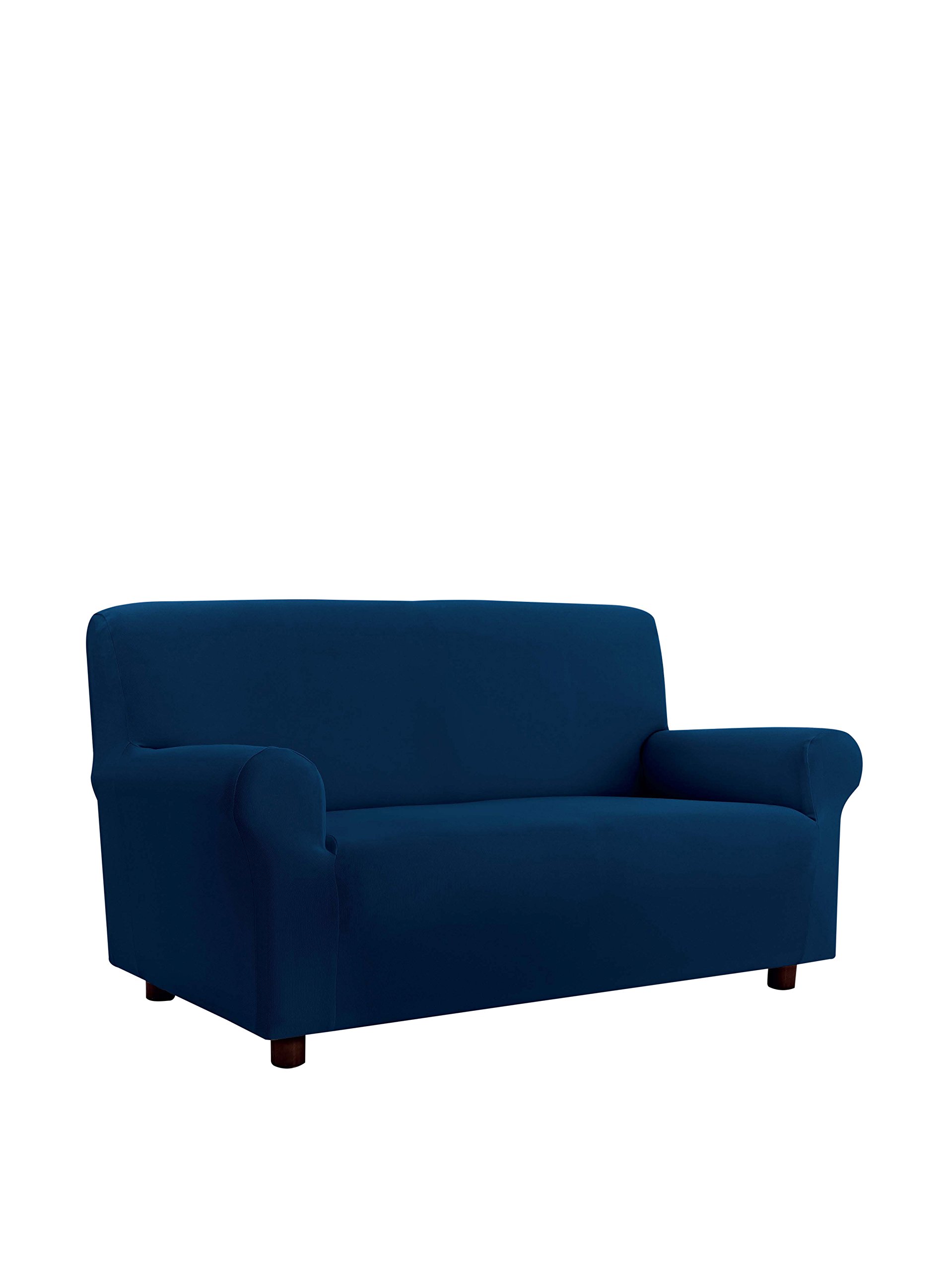 Italian Bed Linen Più Bello bielastic Sofa cover Dark blue, 3 places, 97% Polyester + 3% Elastane, 3 Seats