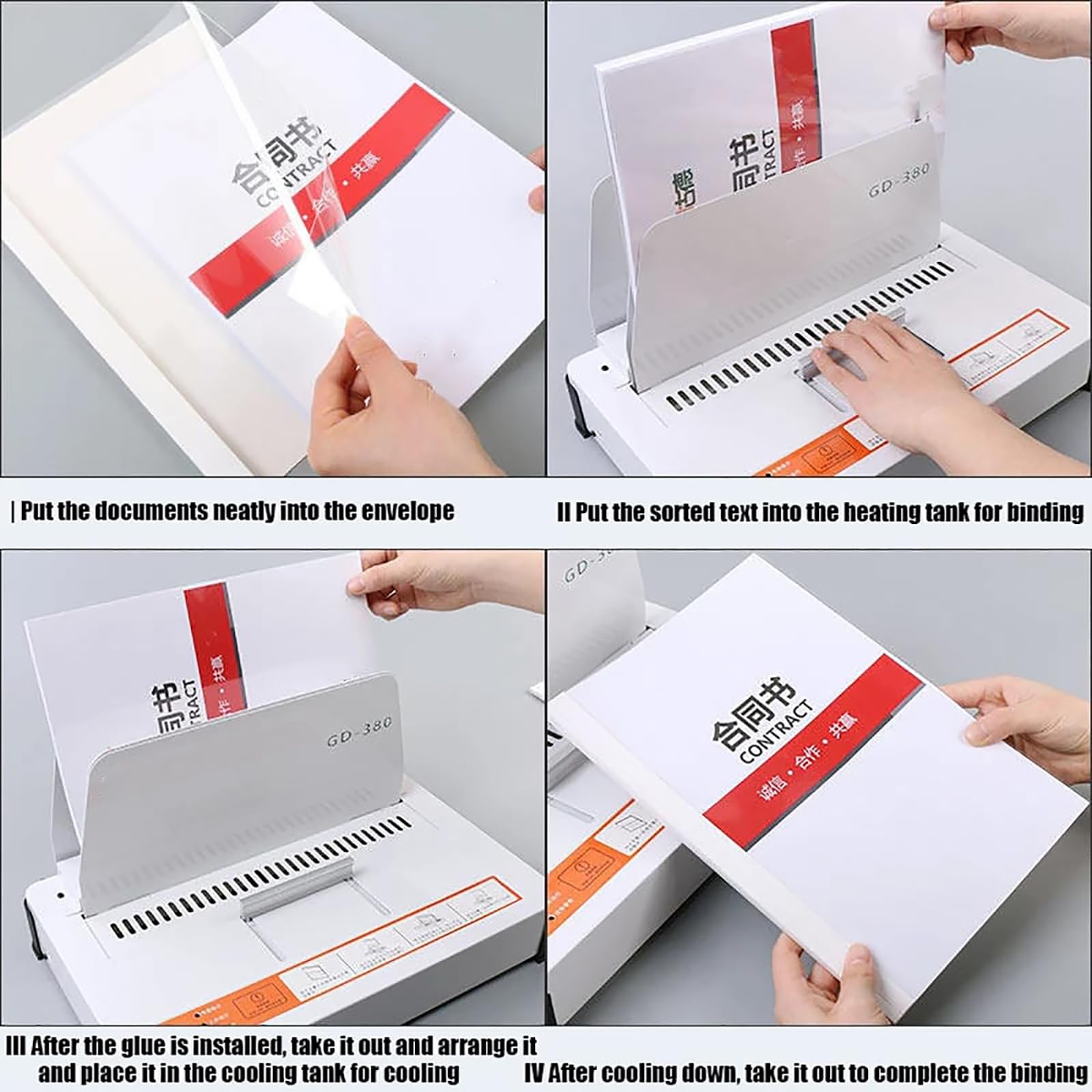 Relieuse Thermique De Feuilles A4, Relieuse Électrique De Livres, Reliure : 1-55 Mm, Capacité : 500 Feuilles, Serrage Automatique, pour Rapports, Devis,A
