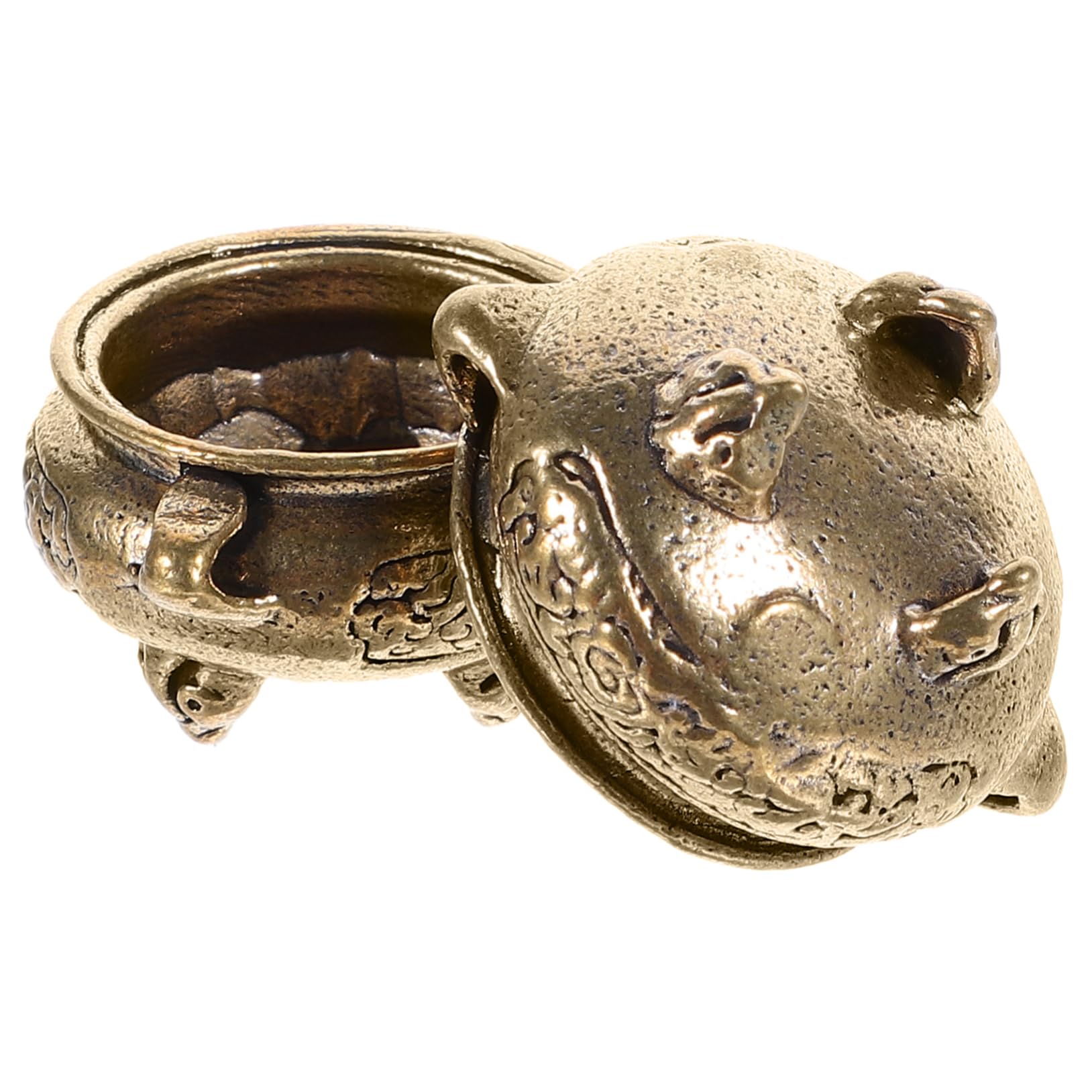 GOOHOCHY2pcs Incense Burner Censer Ornament Yoga Incense Holder Home Censer Holder Aroma Burner Fasolahome Incense Holder Metal Decor Incense Stick Bowl Brass Decorations Mini
