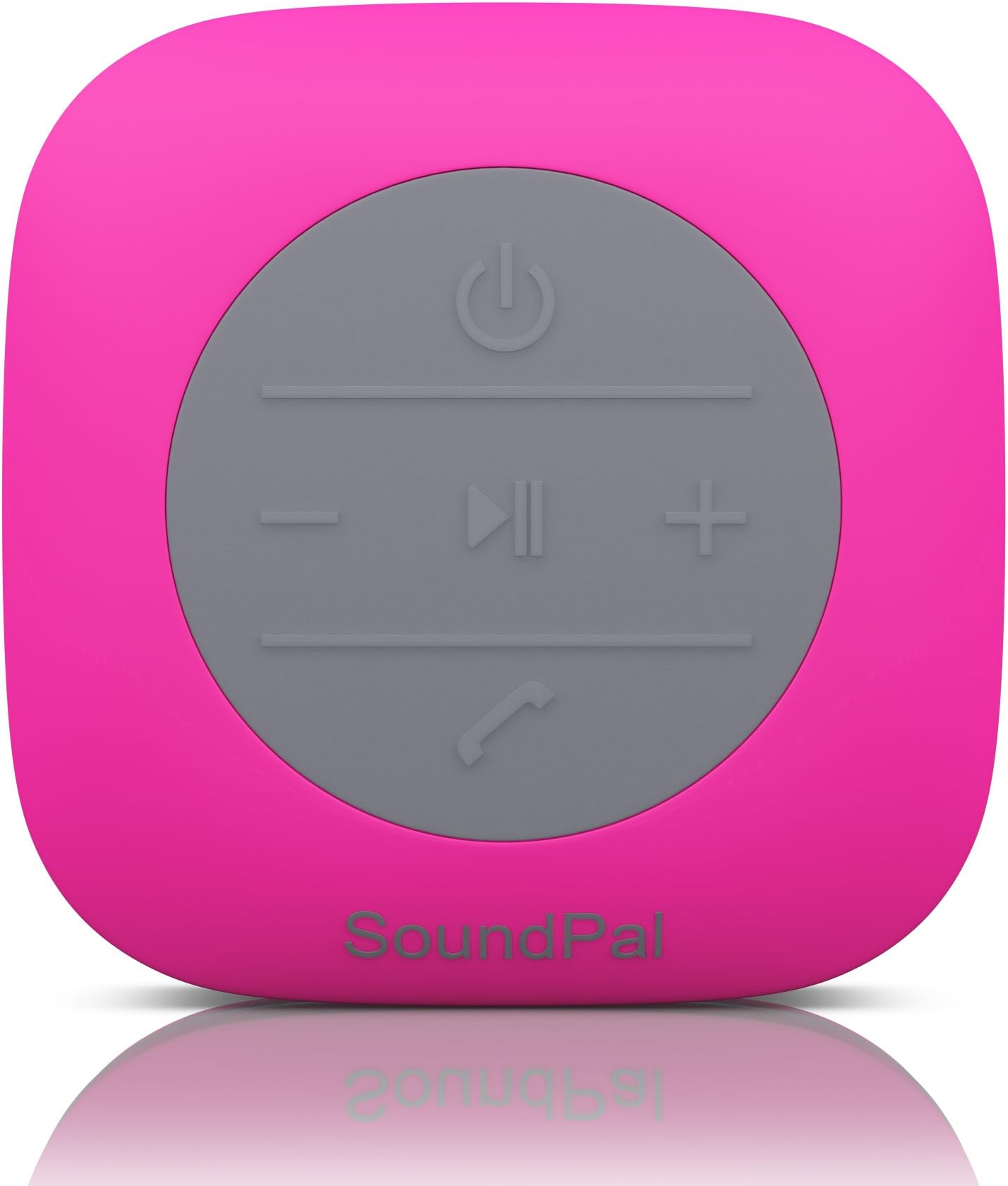 Bluetooth Shower Speaker โ SoundPal Water Resistant Wireless and Hands-free Speaker Phone with Suction Cup - Compatible with All Bluetooth Devices - Works Great with Iphone and All Android Devices - Have Fun with This Speaker Indoor and Outdoor, in the Car, Pool, Shower Anywhere (Pink)