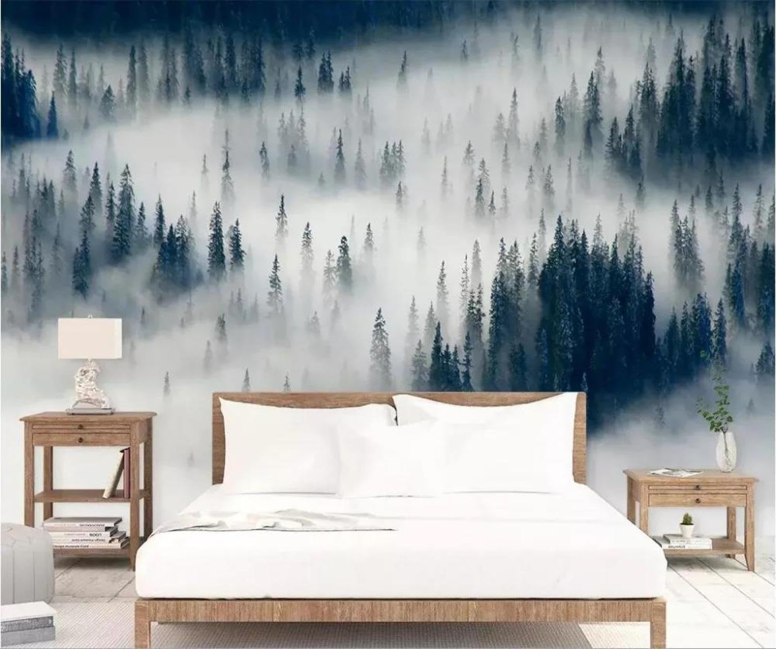 Papier peint 3D woodland ILIYA créez une ambiance nature salon