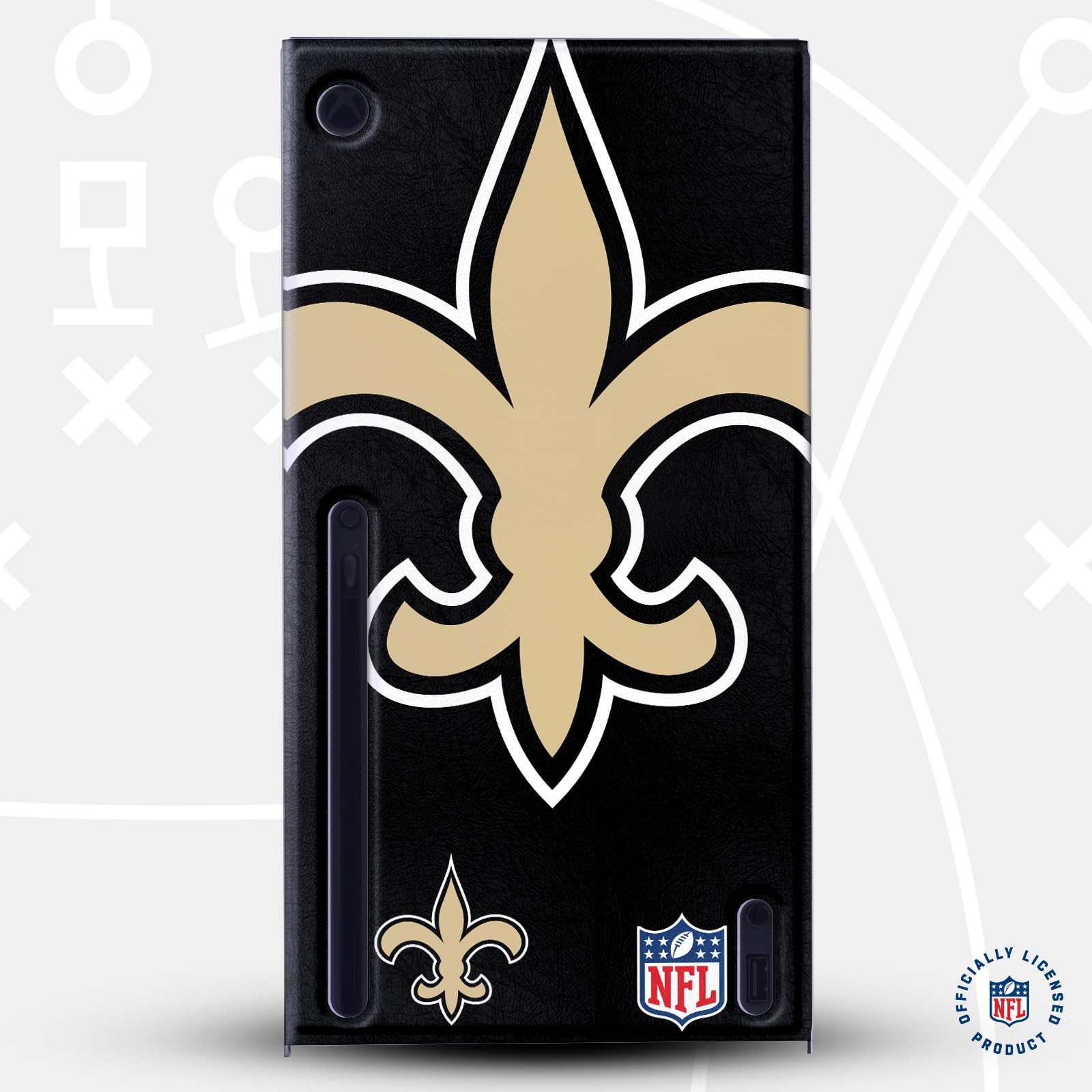 Head Case Designs Offizielle NFL Zu gross New Orleans Saints Spielekonsolen Wickeln Und Gamecontroller-Häute Im Paket kompatibel mit Xbox Series X