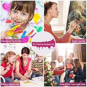 FILASLFT Paint by Numbers Kit for Adults Landscape,Japanese Paint by Number,Number Painting for Adults Lake,Suitable for Home Wall Decor(16x20 Inch/40x50 cm)