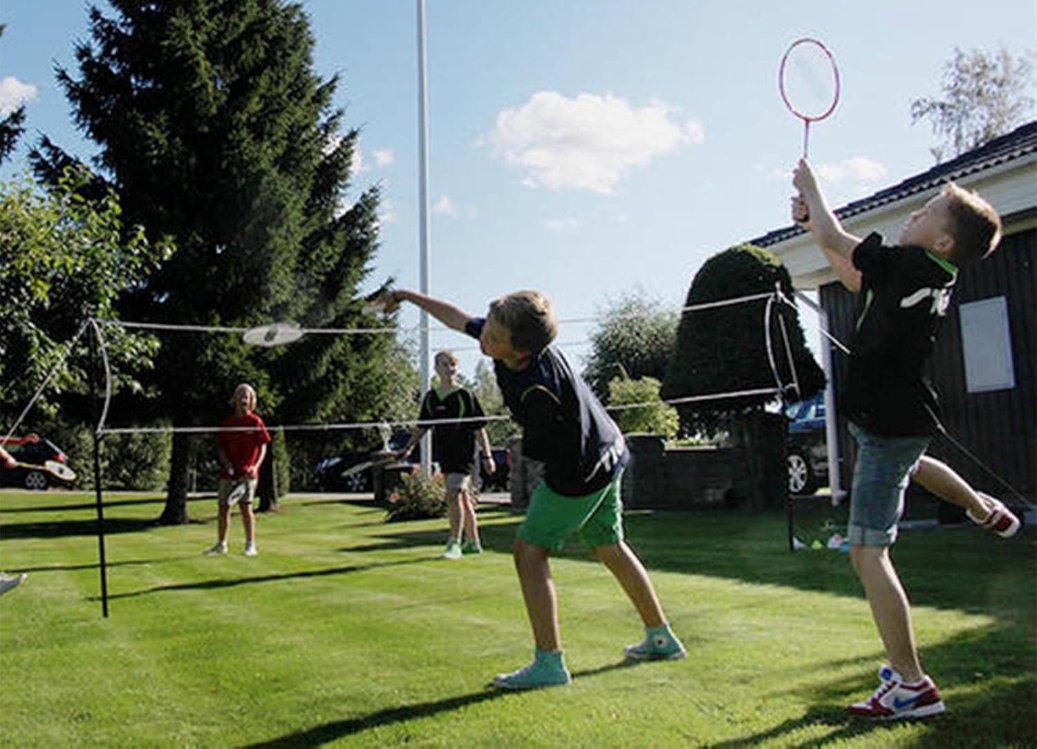 Portable Badminton Sets for Backyards with Net - Complete Badminton Sets : Sports & Outdoors