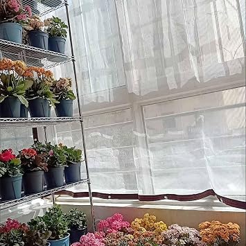 PHATM Premium Sunblock White Shade Cloth - 40% Shading Garden Shade Netting UV Resistant Breathable for Plants People Balconies Patios Roofs 3.3x3.3 3.3x6.6 3.3x10 6.6x10 10x106.6x10