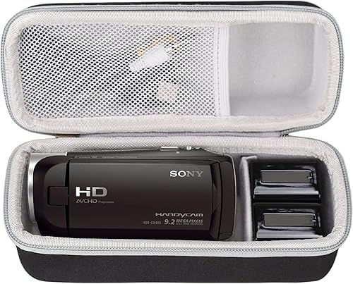 Aproca Funda compatible con kimireZYDIIESuttieCanon VIXIA HF R800 R700 Grabadora de cámara digital, bolsa de almacenamiento portátil para accesorios