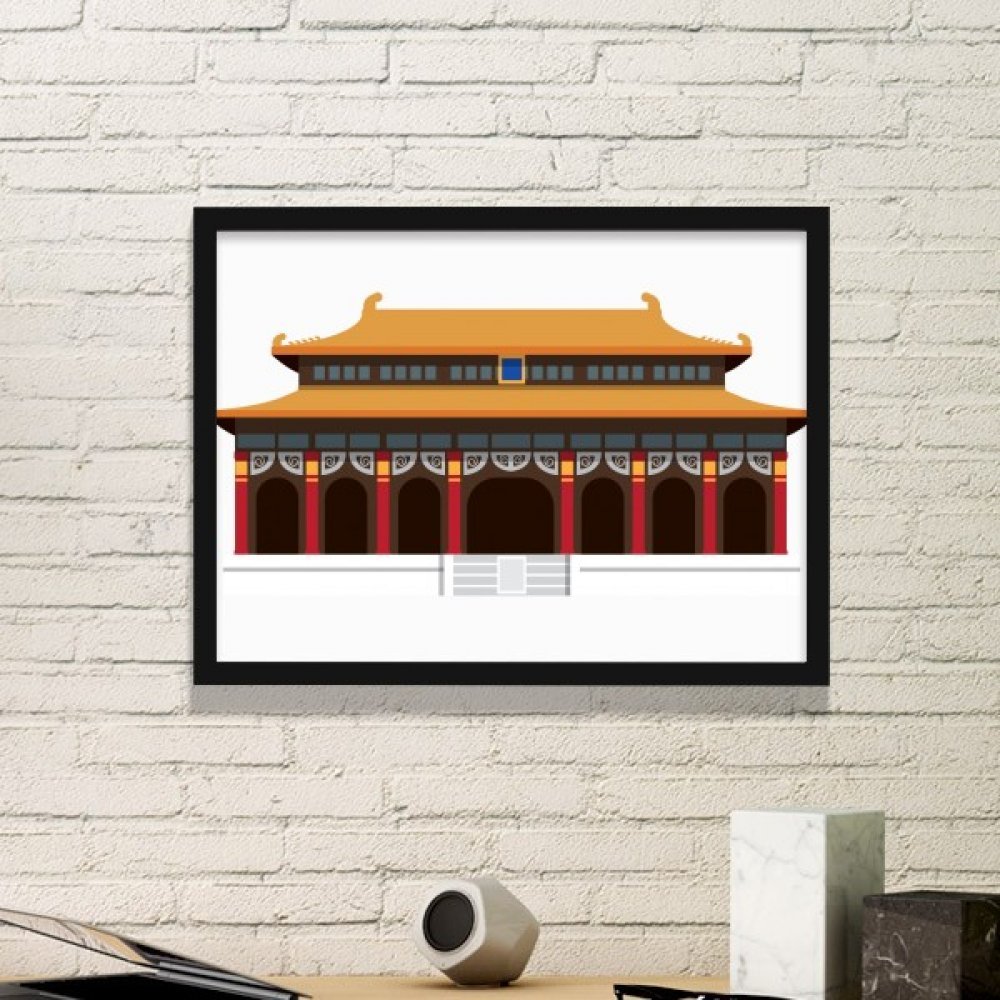 Illustration Tian'Anmen cadre noir DIYthinker pour créer une ambiance zen dans votre salon