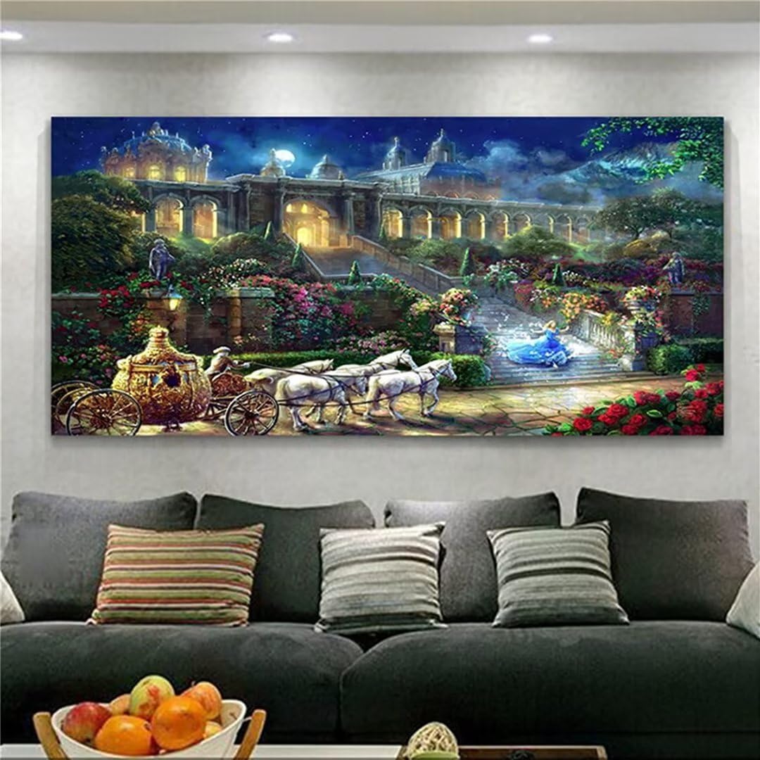 Diamond painting château de princesse pour sublimer votre salon
