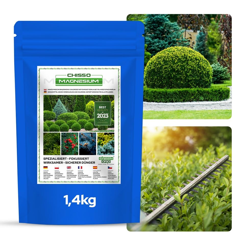 Blattdnger Fr Thuja Bittersalz 2,5 Kg  Magnesiumsulfat Dnger Fr  Tannen, Koniferen, Thuja, Bio Salztabletten 25 Kg