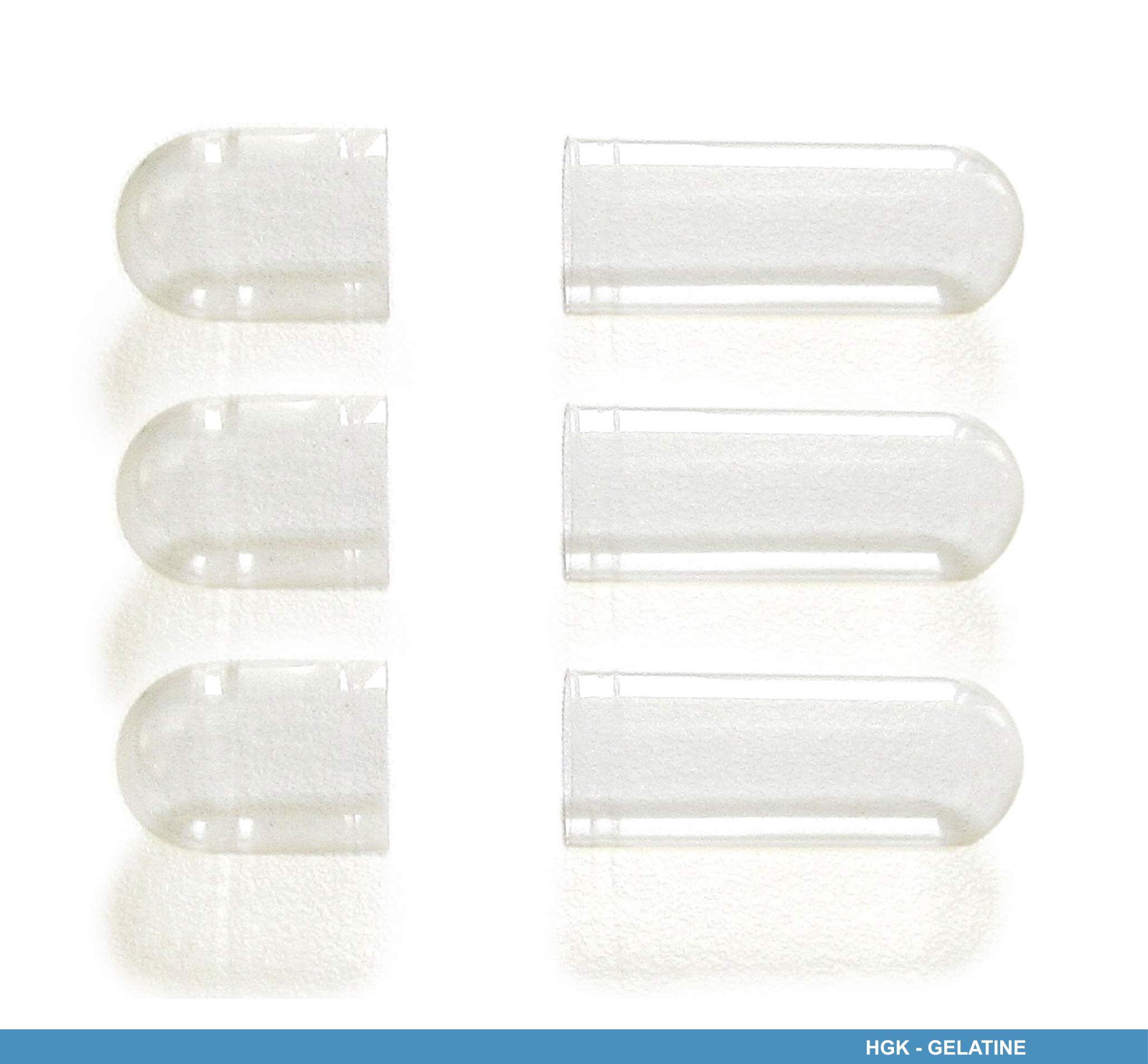 Vivameo | getrennte HGK Leerkapseln Gelatine Rinder | Gr. 0 | 10000 Stück