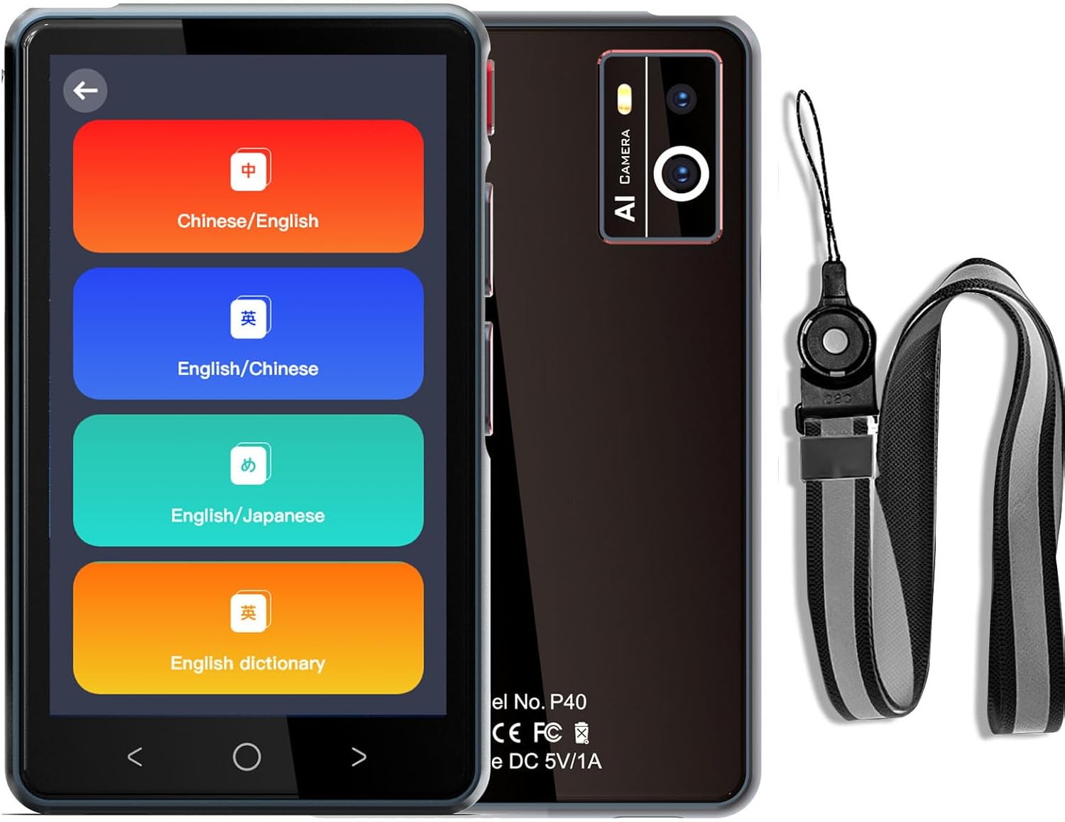 Language Translator Device 4" HD Offline AI Translator for 139+ languages