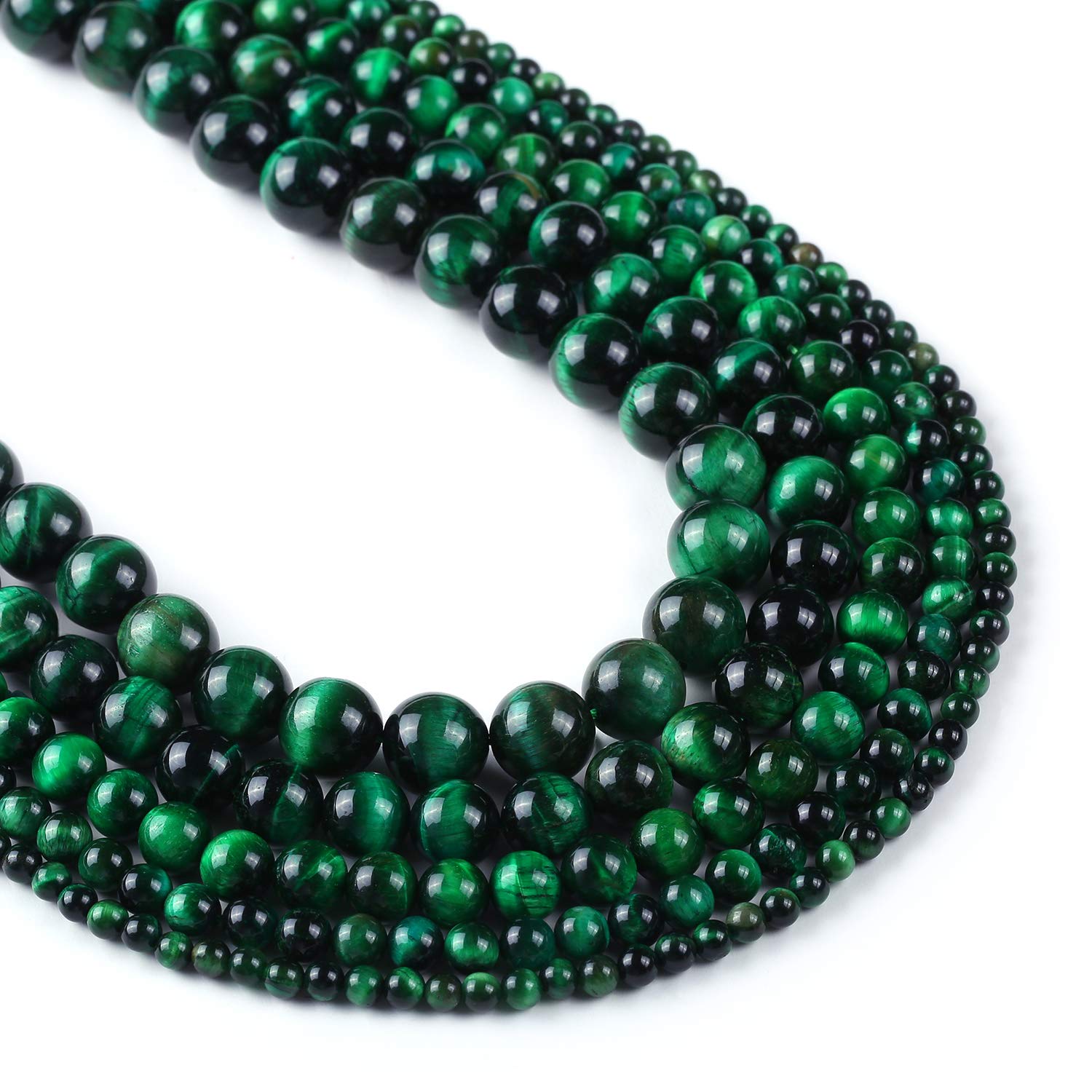 Rosebeading Green Tiger Eye Beads 10Mm Wholesale Round Gemstone 15" Full Strand