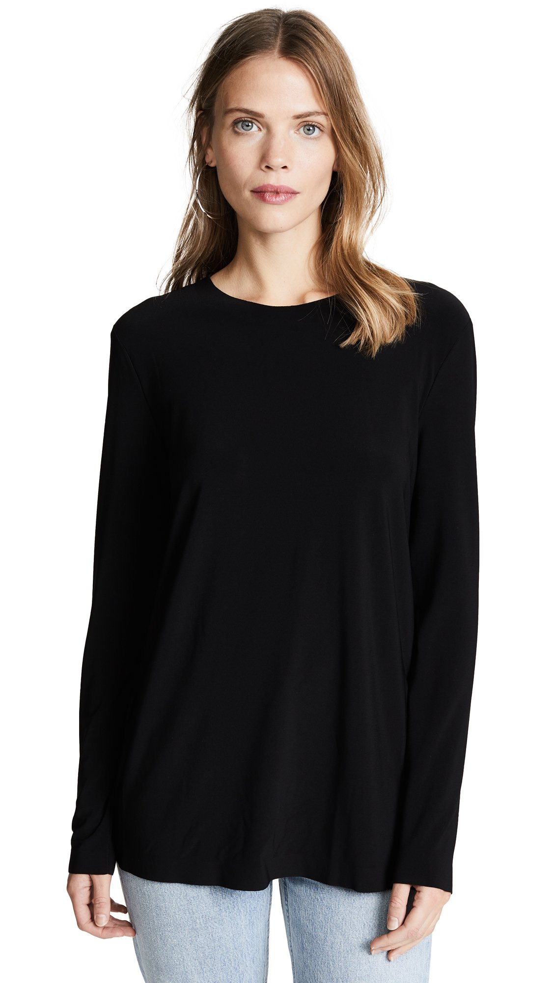Norma Kamali Women's Kamali Kulture Long Sleeve Crew Top