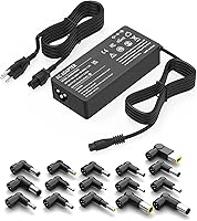 90W Universal Laptop Charger AC Adapter with 16 Tips for Dell HP Acer Asus Lenovo IBM Sony - 65W 45W Compatible Power Cord