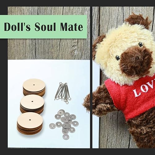 Miniatura 7 de Juego de 10 conectores de articulación de muñeca de 0.787 in, 1.181 in, 1.575 in, 1.969 in, juntas de pasador de chaveta y discos de tablero de