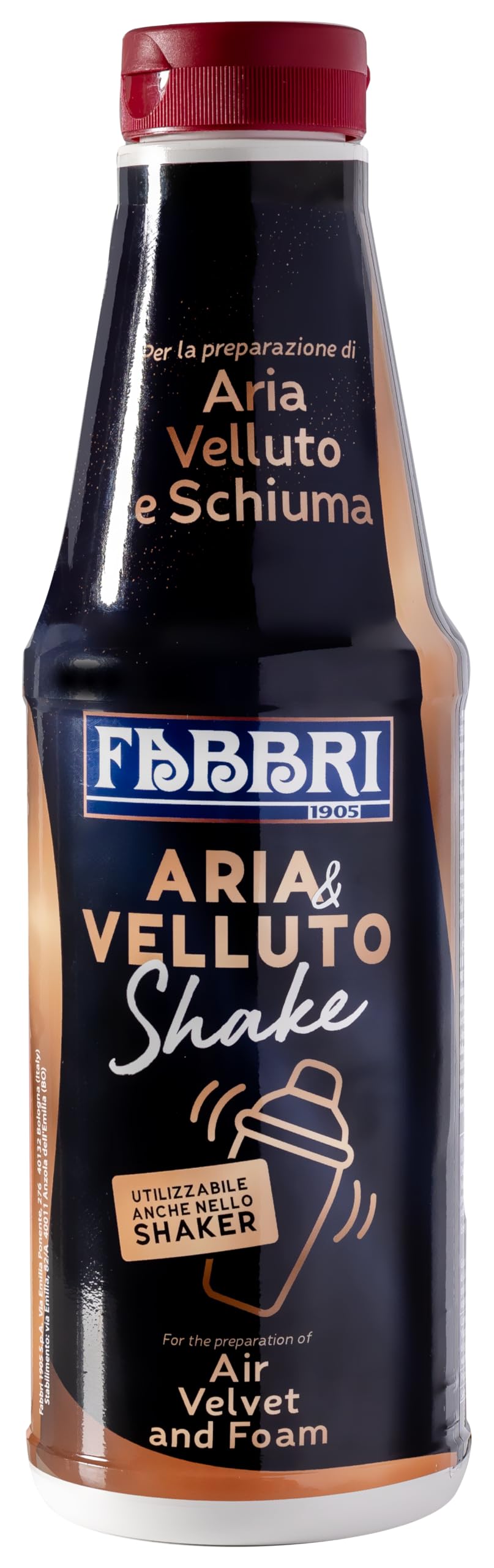 Aria&Velluto Shake 890g | Fabbri 1905 | prodotto per creare schiume per mixology