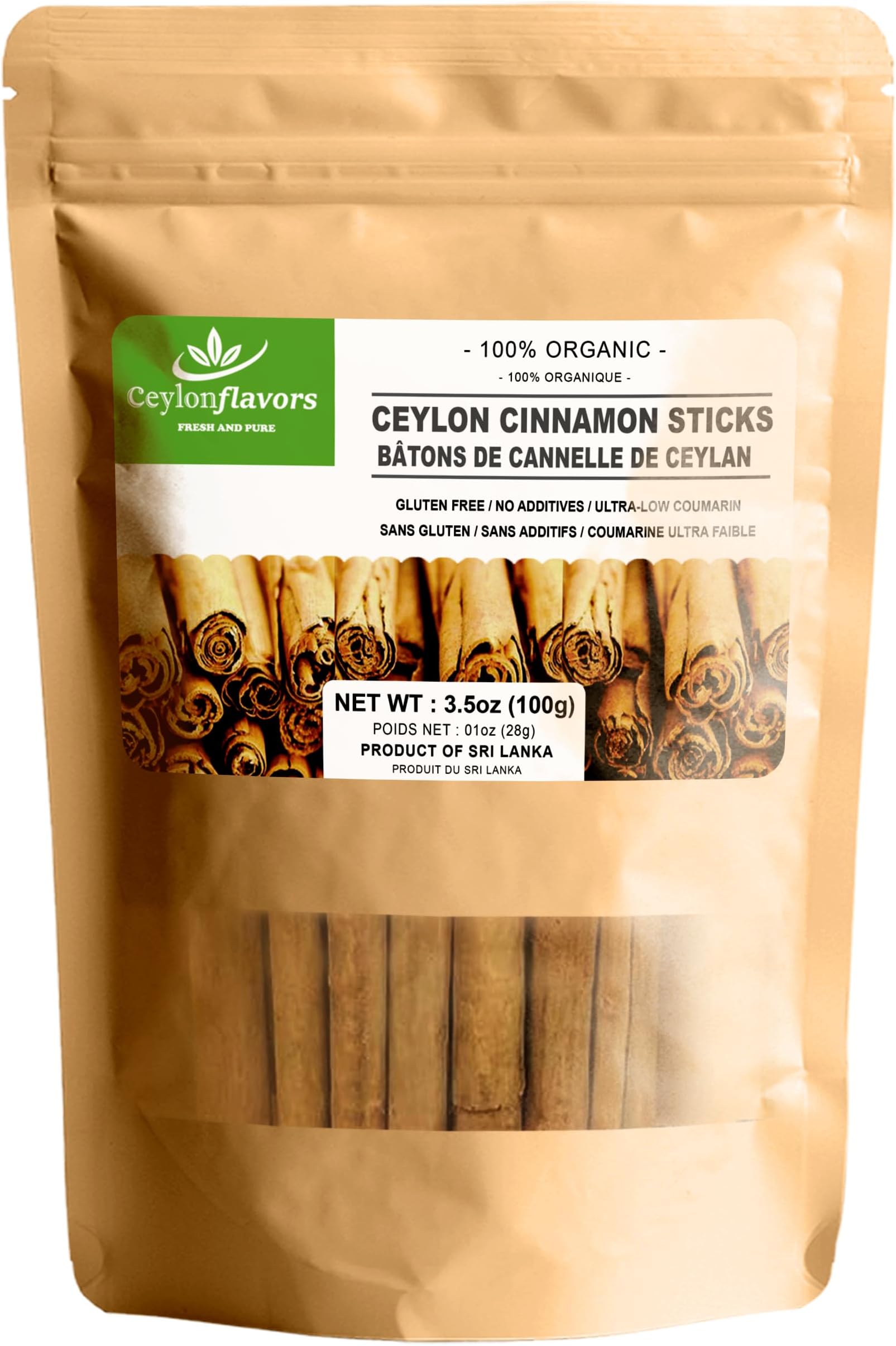 Amazon.com : Unpretentious Ceylon Cinnamon Sticks, 2 lb, Light Aroma ...