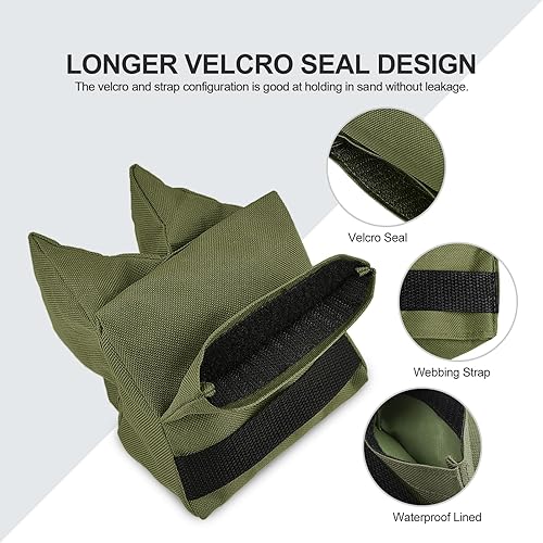 Miniatura 10 de Twod Outdoor Shooting Rest Bags Target Sports Shooting Bench Rest Front  Rear Support SandBag Stand Holders for Gun Rifle Shooting Hunting