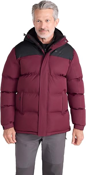Mountain Warehouse Seasons Doudoune synthétique doublée de Fourrure pour Femme - Doublée en Polaire et légère avec Fermeture éclair Centrale - Idéale pour l'automne Noir 36