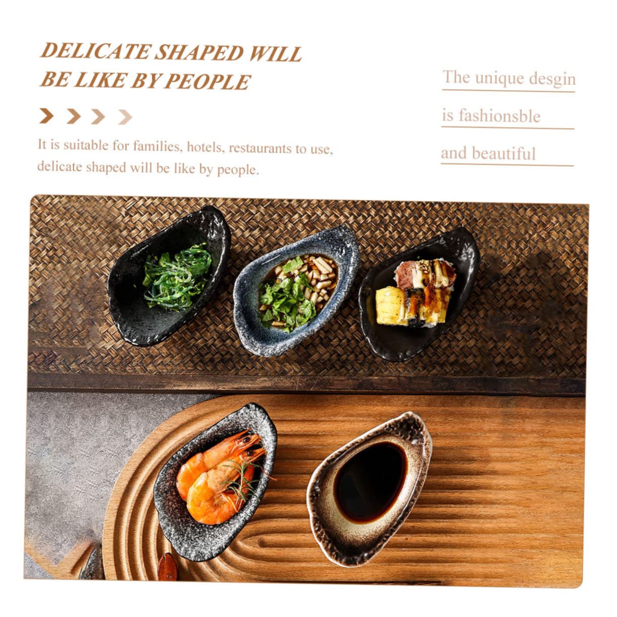 FELTECHELECTR Delicate Sauce Bowl for Dipping Retro Japanese Style Spice Dish for Home Use for Sauces Vinegar and Seasonings for Families and Restaurants
