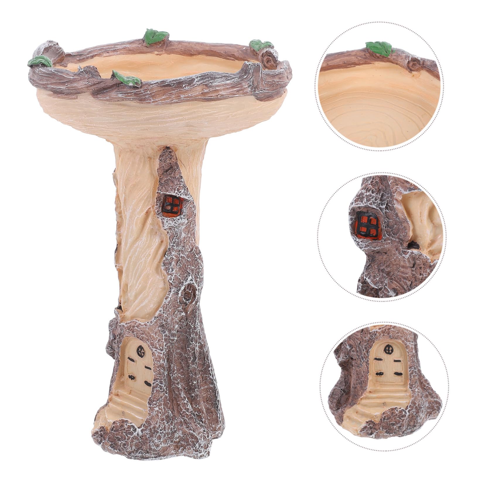 Mipcase Ciotola Per Il Bagno Degli Uccelli Da Giardino Mangiatoia Per Uccelli Da Esterno Robusta Ciotola in Resina Per Lartigianato Degli Per Larredamento Del Giardino