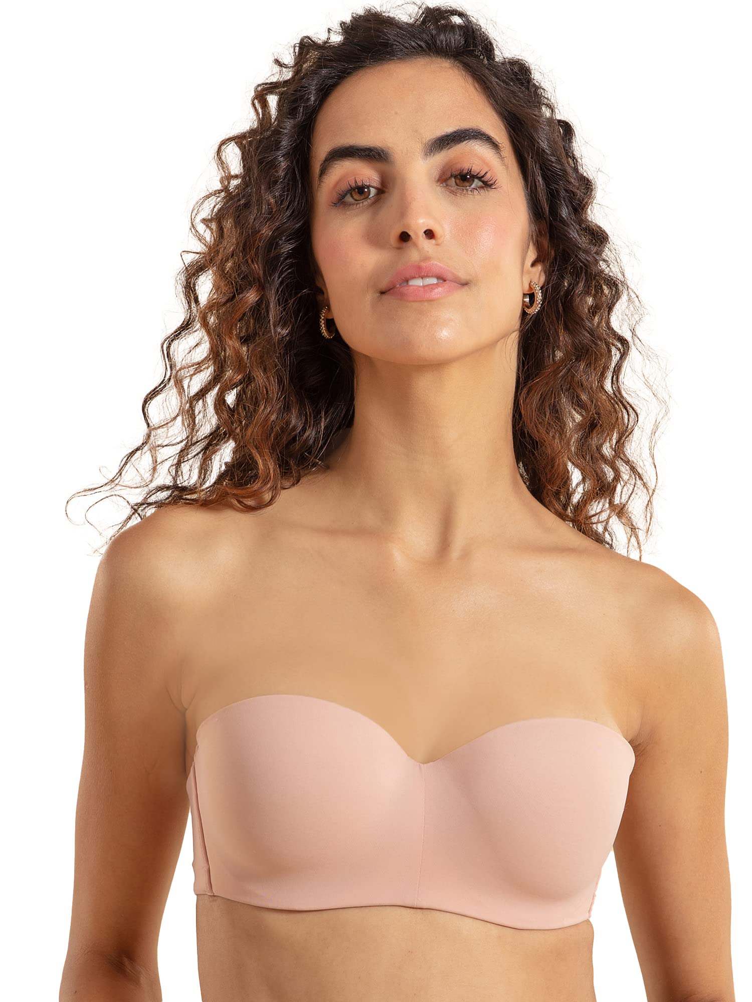 NYKD(NYB027 Padded & Wired Ultimate Multiway Strapless Bra for Women | Anti Slip Bra with Seamless Neckline & Soft Detachable Straps