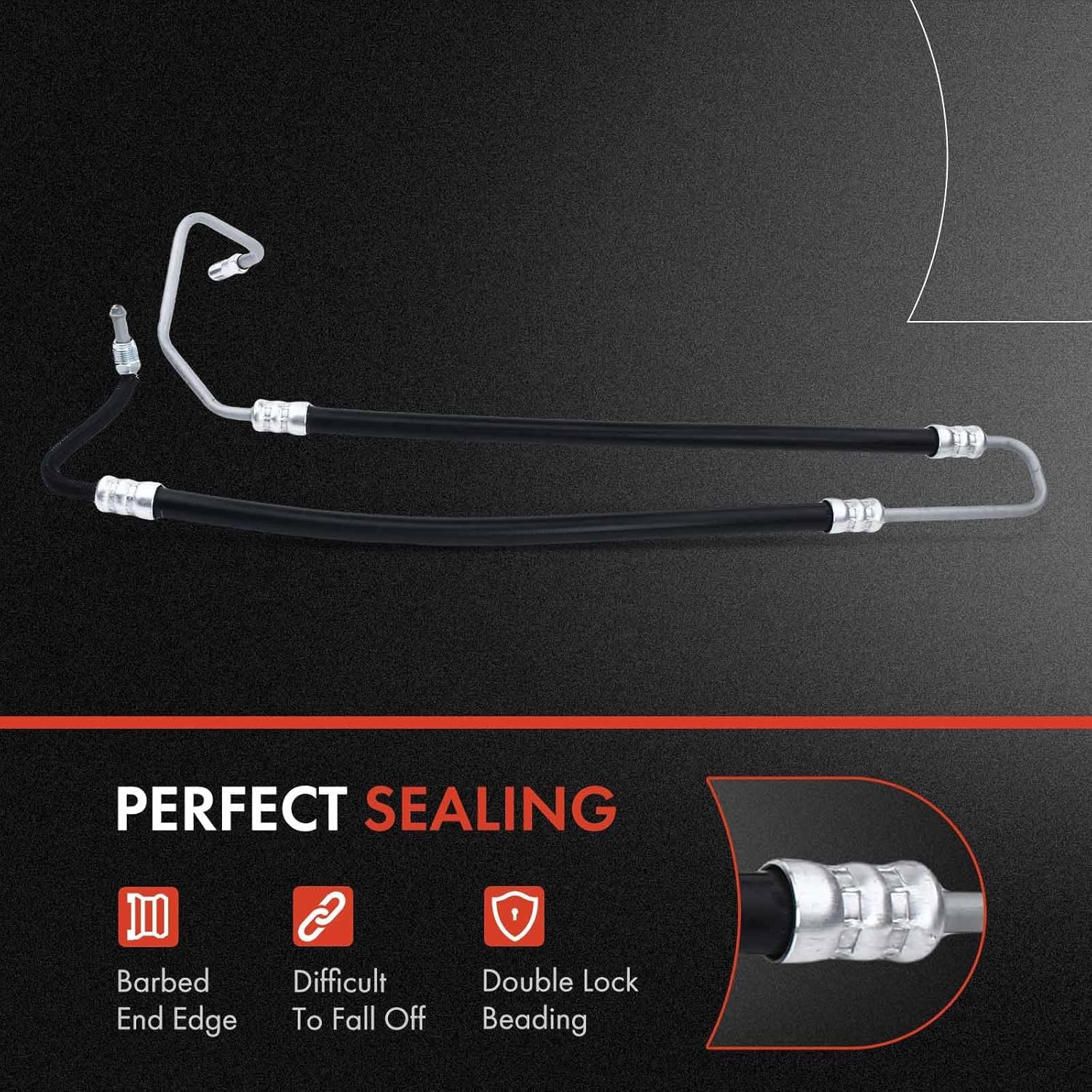 A-Premium Power Steering Pressure Line Hose Assembly Compatible with Chevrolet Camaro 2010-2012 V8 6.2L