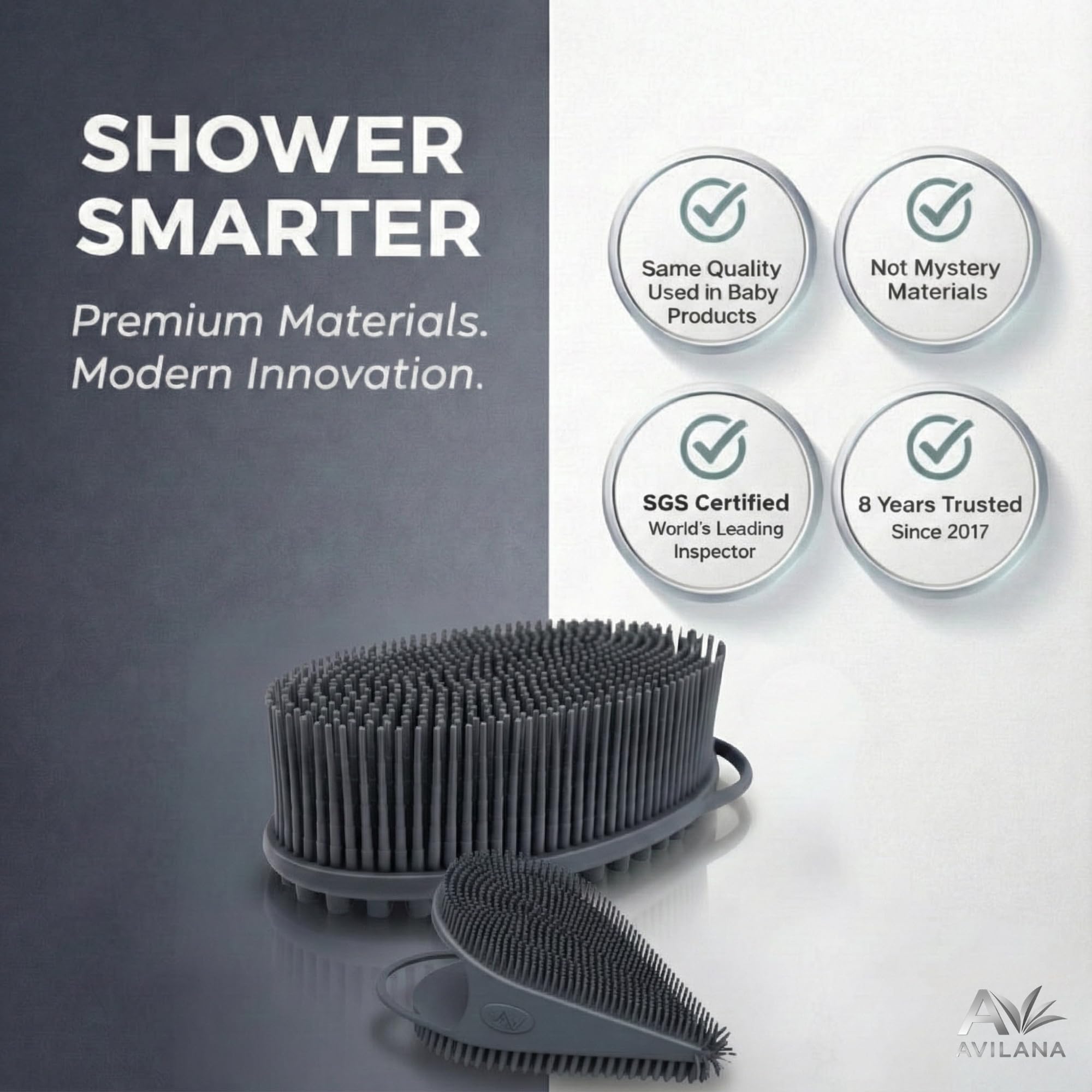 Avilana Silicone Shower Cleansing Tool