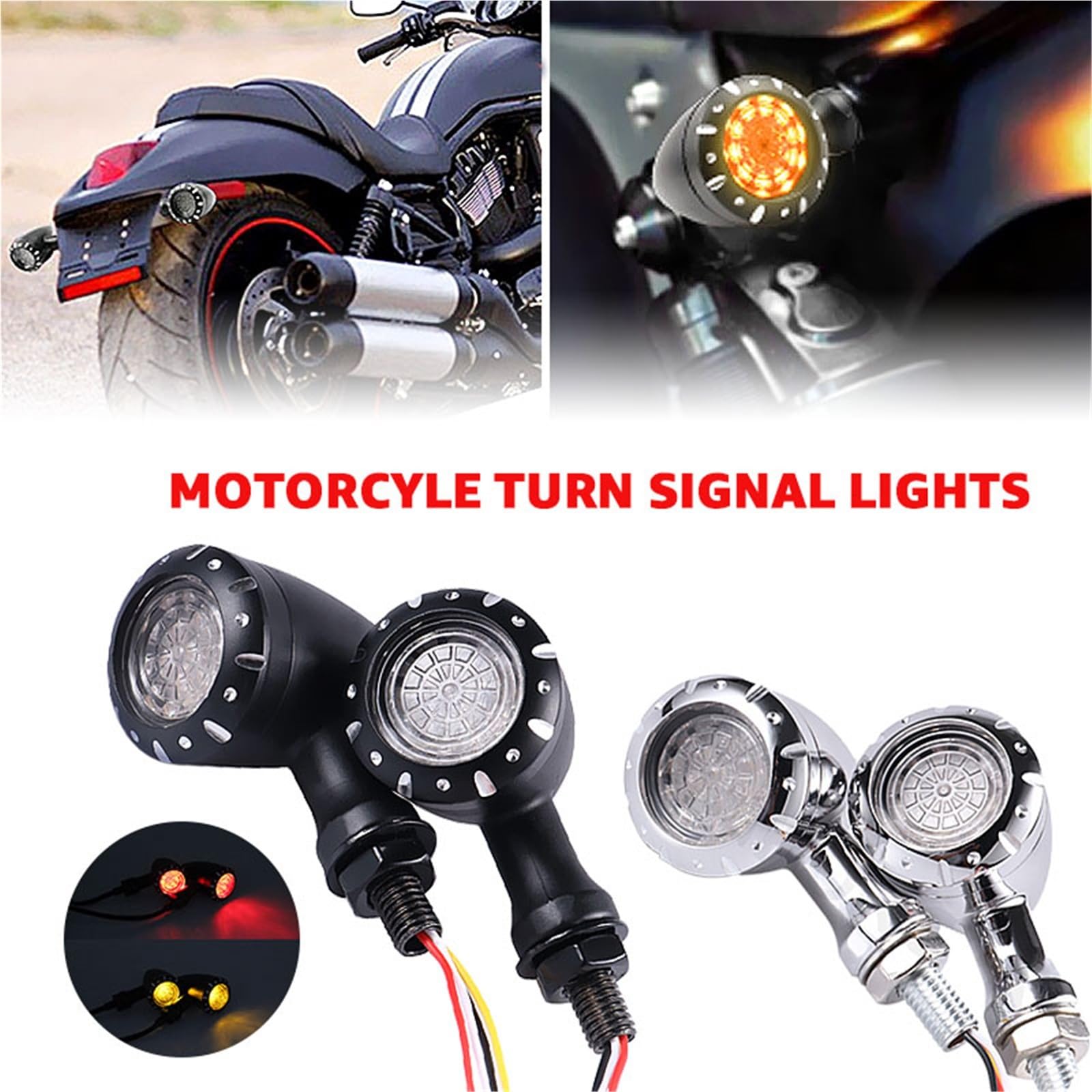 Indicatore Luminoso Per Moto 10mm 12V Di Direzione Lampeggiante Lampada Freno Universale Per KAWASAKI Z900RS ZZR600 Z250 EX250 EX300