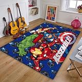 DYNSL Area Rug Spider Super Man Tapis Avengers Salon Tapis Tapis de Porte Flanelle Imprimé Garçons Chambre Tapis de Sol Antidérapant (10 Choix)