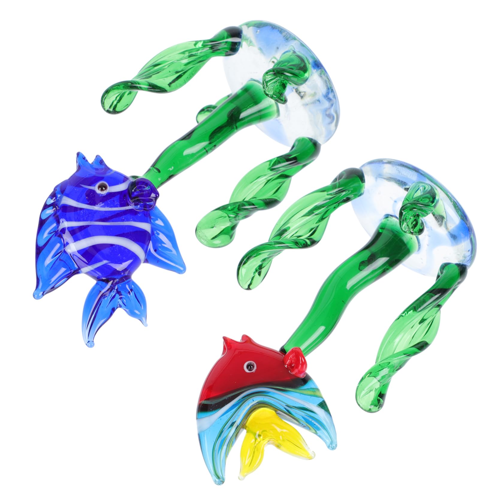 OUNONA 3 Set Ornamenti Per Piante Acquatiche Per Acquario Galleggiante Decorazioni Per Acquari Di Grandi Dimensioni Arredamento Di Pesci Dei Cartoni Animati 2 Pezzi*3