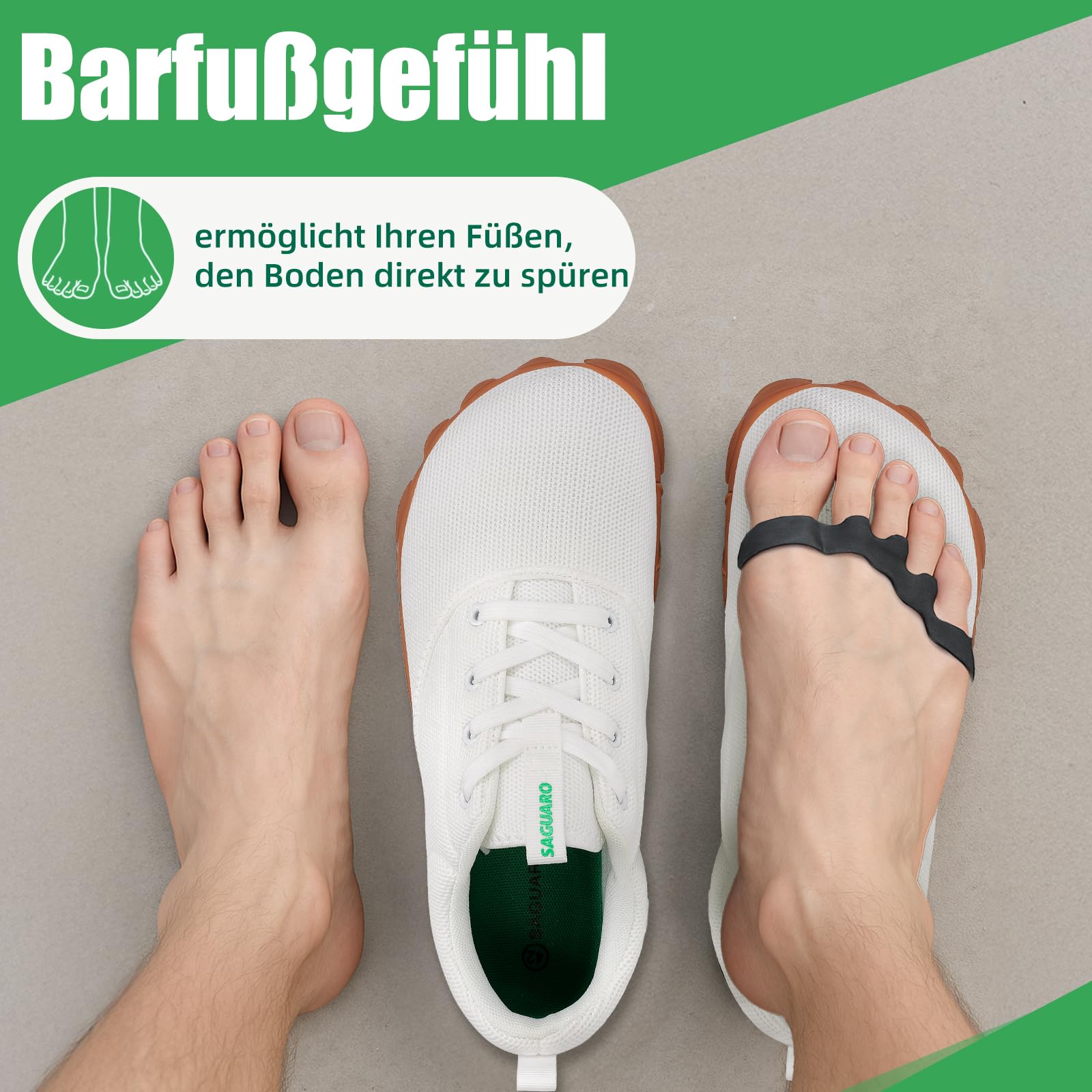 SAGUARO Unisex Barfußschuhe rutschfest Weich Fitnessschuhe, Gr. 36-48