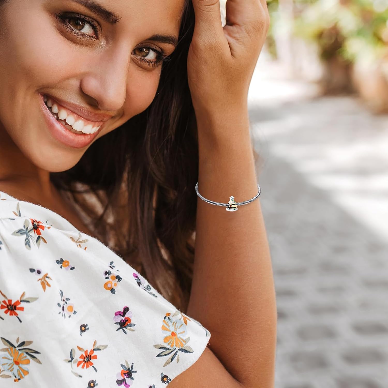 Christmas Tree Charm Compatible With Pandora Charms Bracelets - Image 2