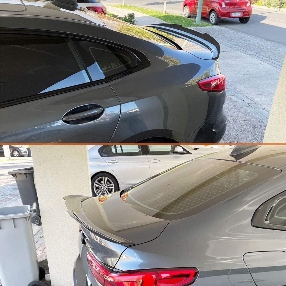 MCARCAR KIT Real Carbon Fiber Car Trunk Rear Spoiler Fits for BMW F44 2 Series 4 Door GC Gran Coupe 2020-2021 Auto Rear Boot Lid Highkick Spoiler Wing Lip