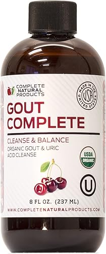 Complete Natural Products Uric Acid Complete - Suplemento líquido de 8 onzas para apoyar la limpieza del ácido úrico, la salud renal y la