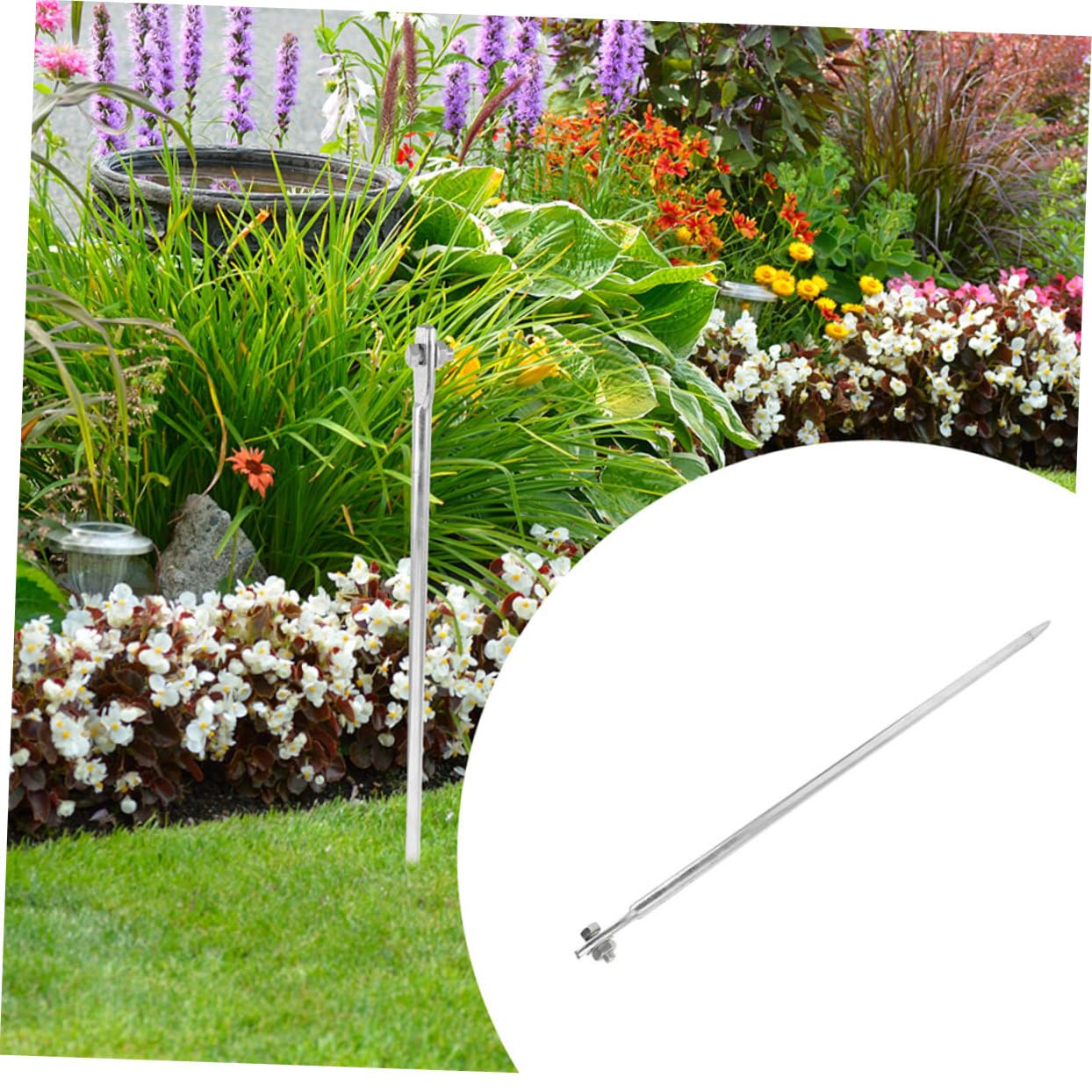 LALAFINA 3pezzi Barre Di Messa Terra in Zincato Picchetto Di Messa Terra Per Esterni Sicurezza Domestica Recinzioni Elettriche Antenna Del Generatore