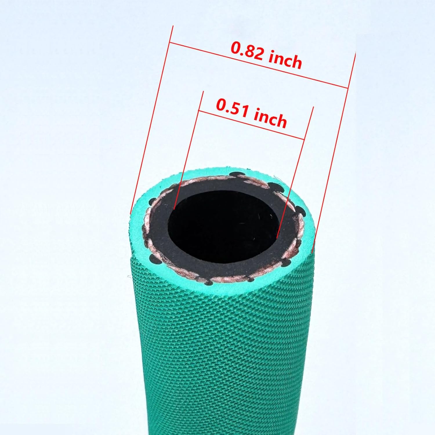 Fuel Line 1/2" High Pressure Fuel Line Hose,10FT 13mm,Engines Fuel Systems,Marine Fuel Hose, Agricultural Machinery Fuel Line,Green,2.8Mpa 400PSI EN854-1TE